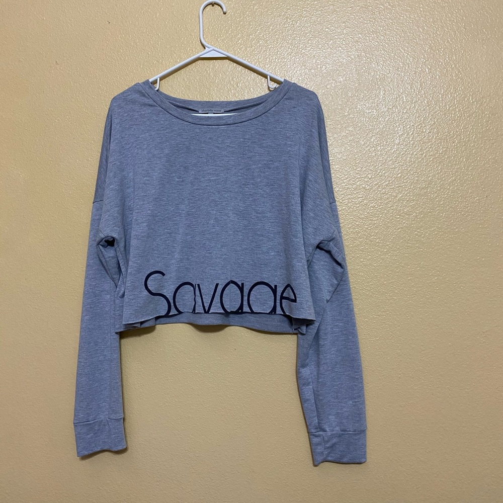 Charlotte Russe crop sweater